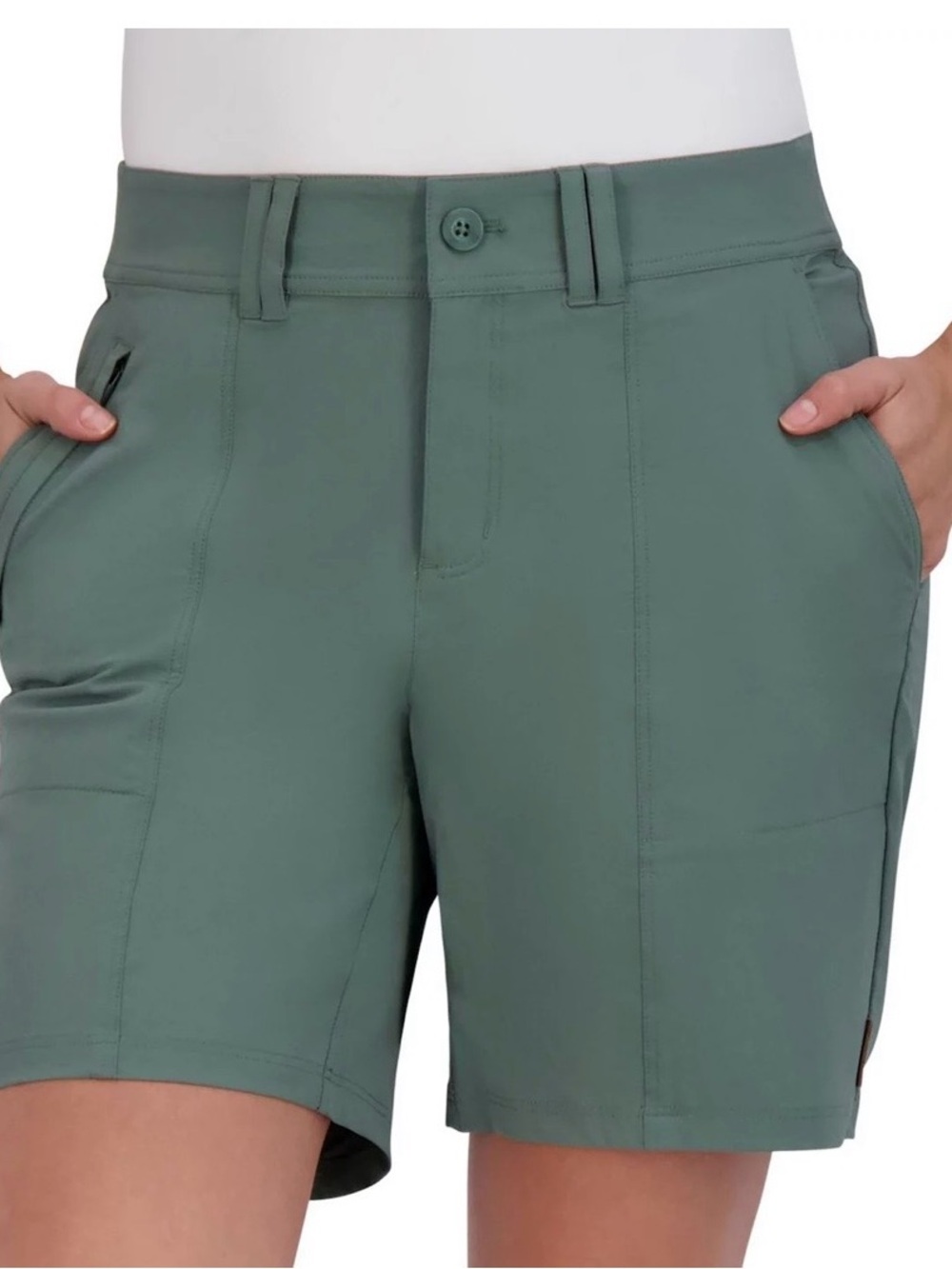 ZeroXposur Women's Green Outdoor hiking Shorts - Picture 3 of 8